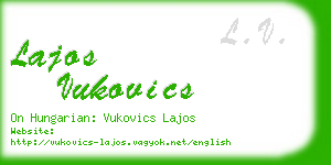 lajos vukovics business card